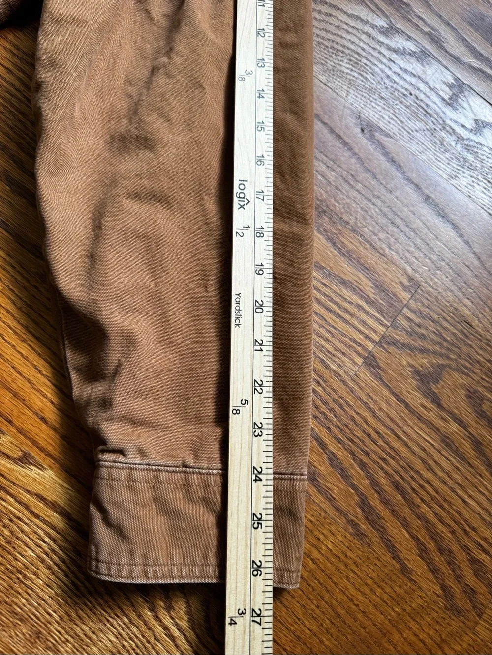 American Outdoorsman Mens XXL Brown Canvas Fleece Lined Shirt Jacket Workwear